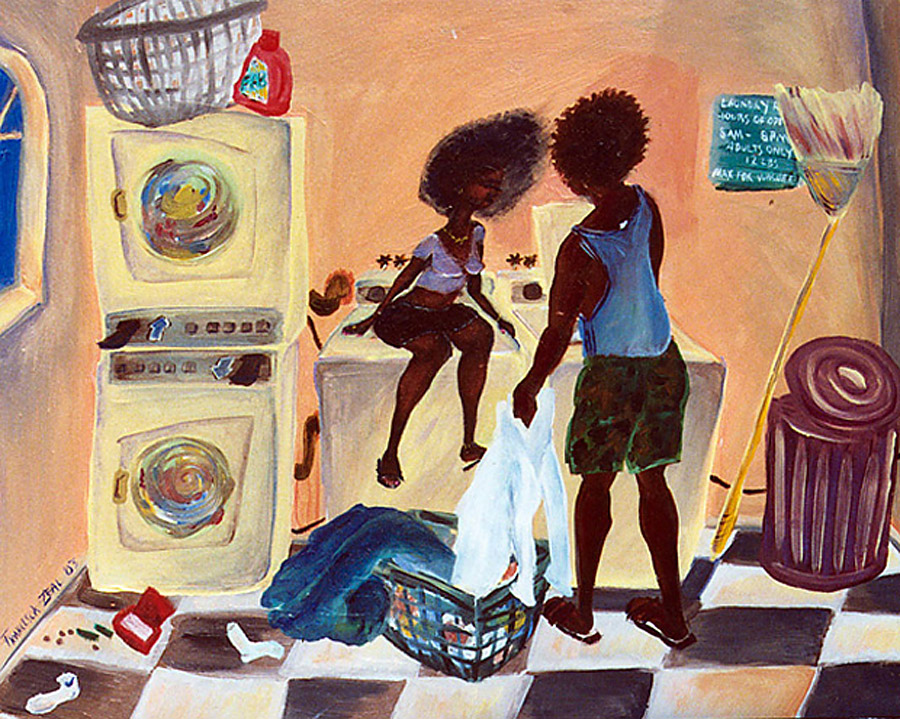 Lovers doin' laundry by Zeal Harris