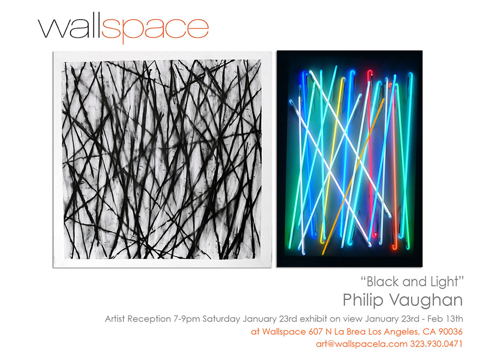 Exhibition 'Black and Light' by Philip Vaughan, January 23rd to February 13th 2016
