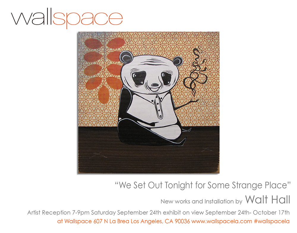 Installation 'We Set Out Tonight for Some Strange Place' by Walt Hall, September 24th to October 17th 2016
