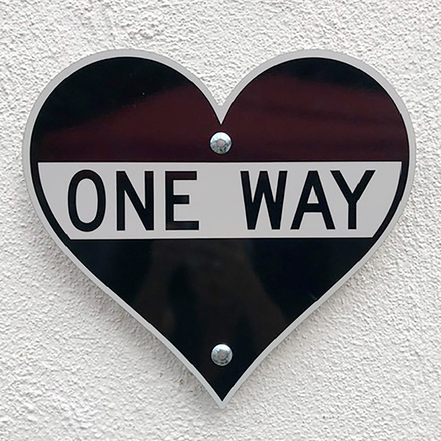 One way Heart (wall hanging)