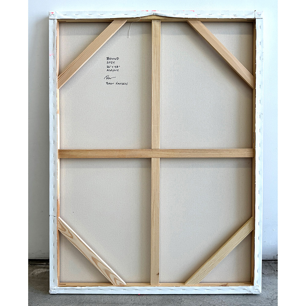 Rear of the canvas