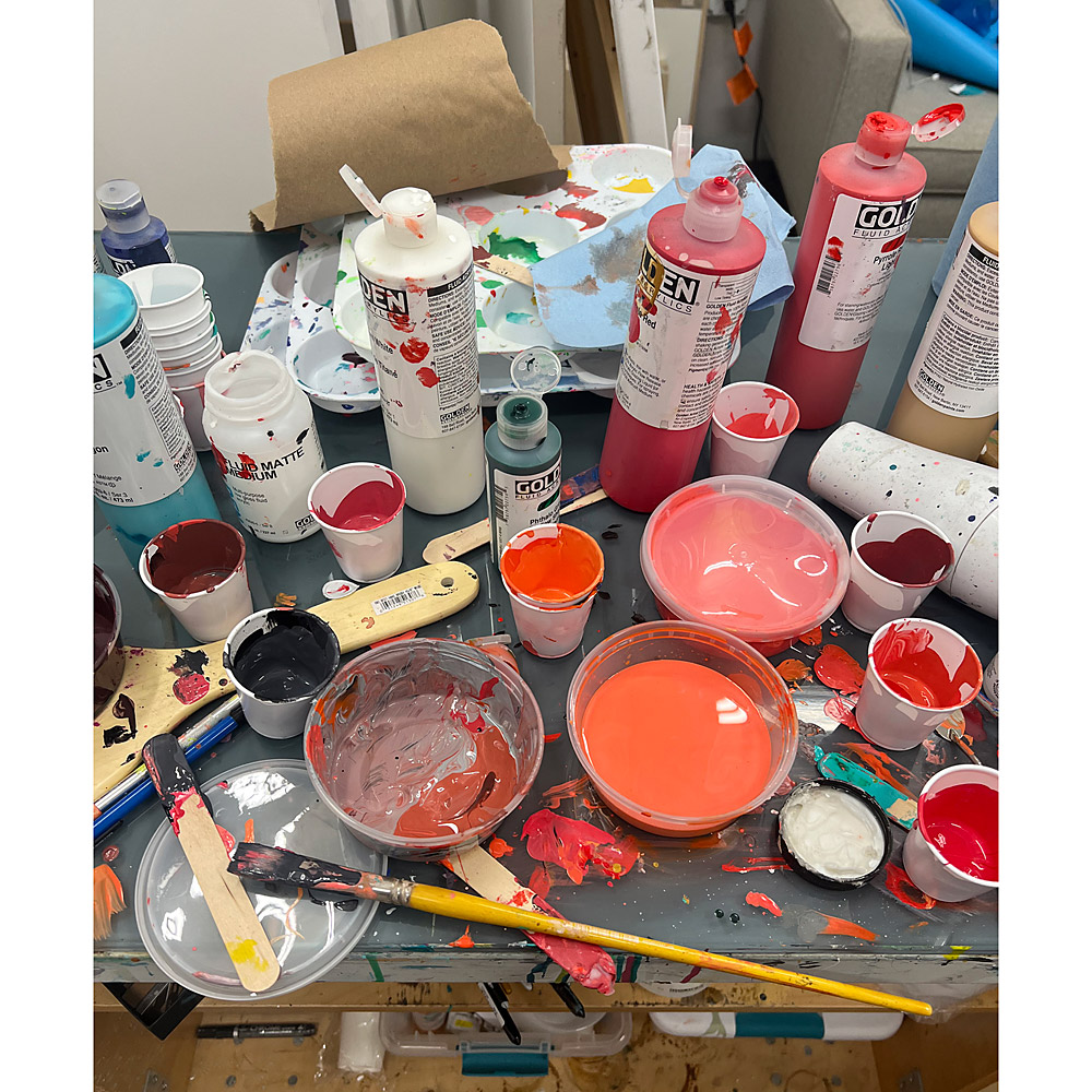 Artist at work