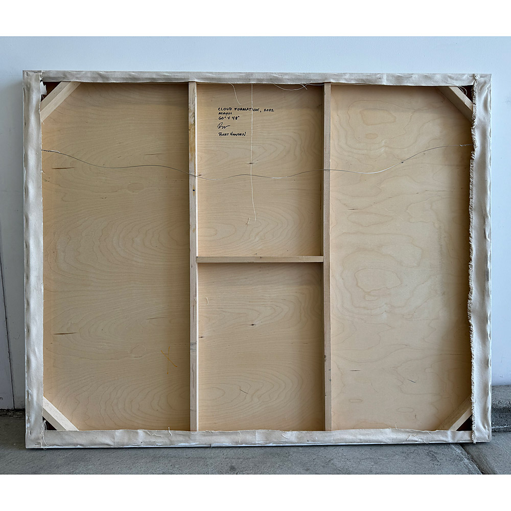 Rear of the canvas
