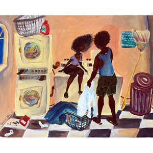 Lovers doin' laundry (Zeal Harris)