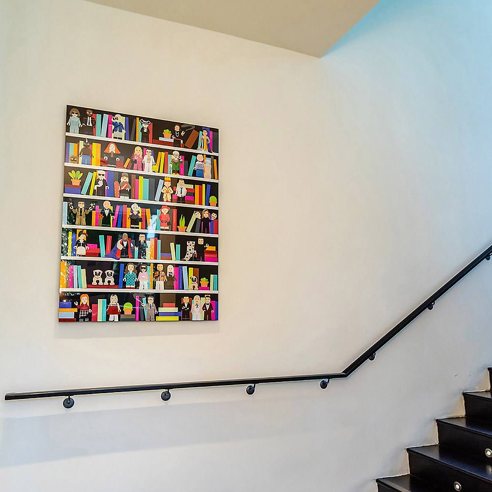 Shelvie Series Alphabet Bookshelf Fashion Legogh