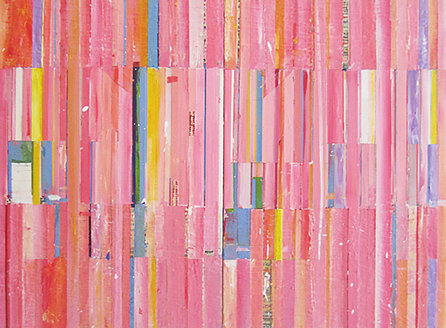 Untitled - pink diptych by Trevor Norris