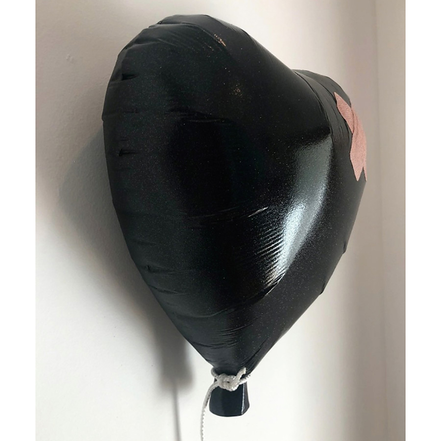 Glitter Black Bandaged Balloon