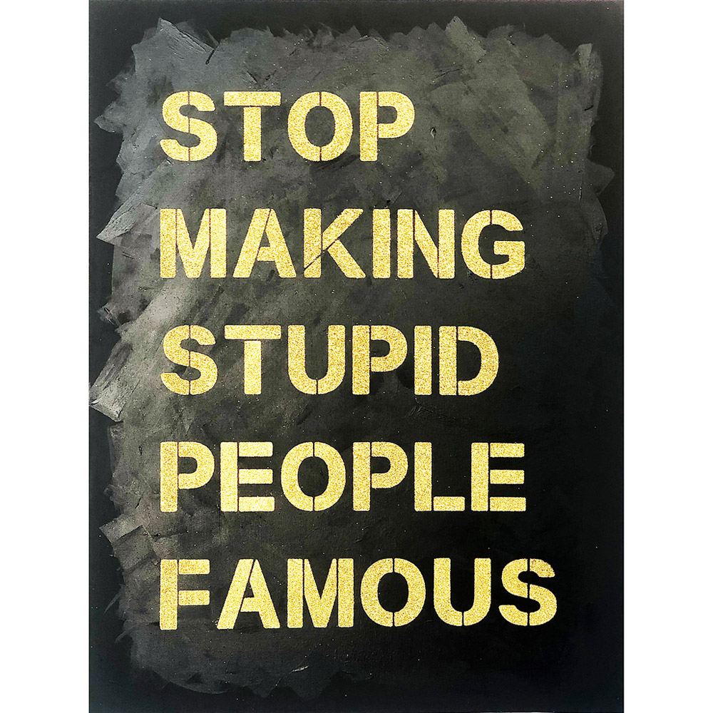 Stop Making Stupid People Famous